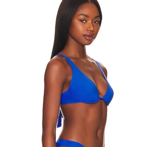L*Space Fused Alana Bikini Top in  Royal Blue - Picture 2 of 6